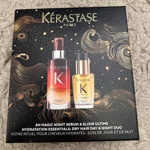 NEW NWT Kerastase Iconic Duo Gift Set - 8H Magic Night Serum + Elixir Ultime Oil